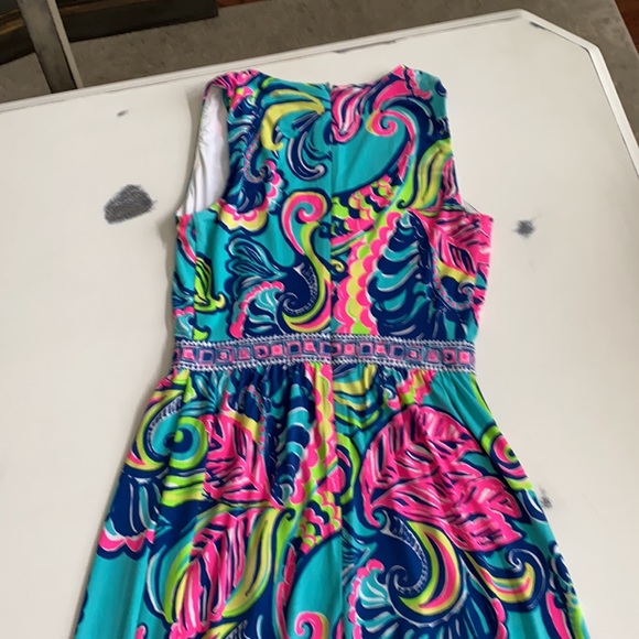 LILLY PULITZER BEAUTIFUL BRIGHTLY COLORED MAXI DRESS SIZE XS - Picture 5 of 7